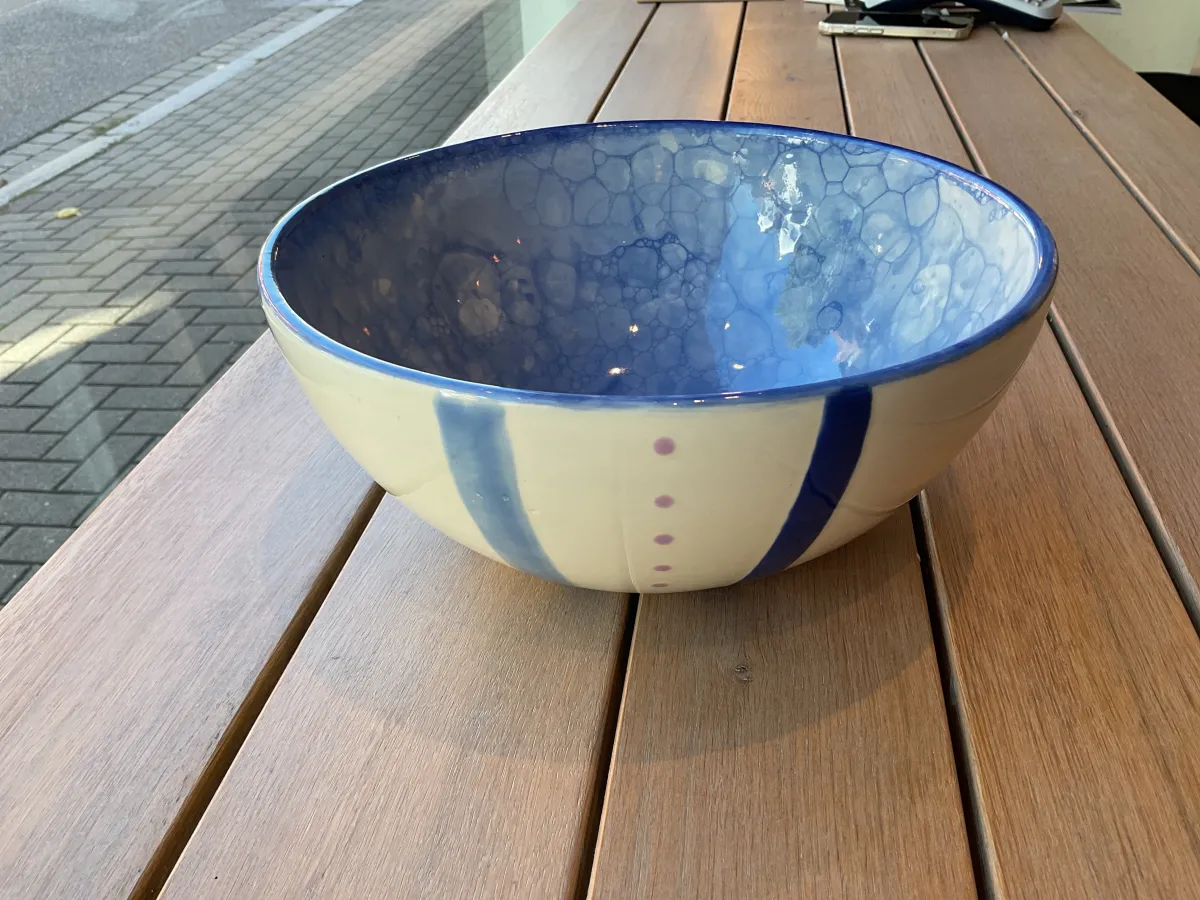 Salatschüssel – handbemaltes Unikat 010