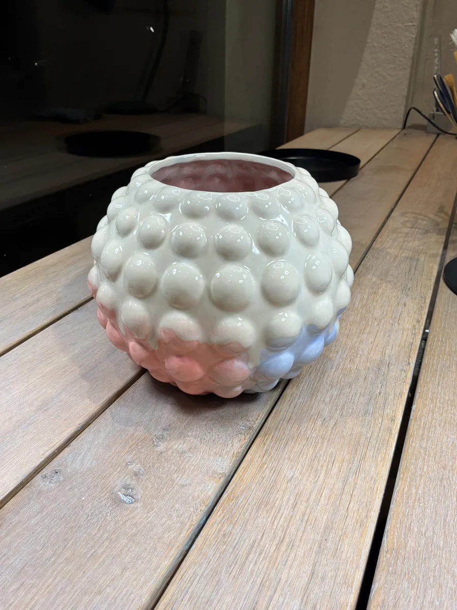 Bubble Vase - handbemaltes Unikat 059