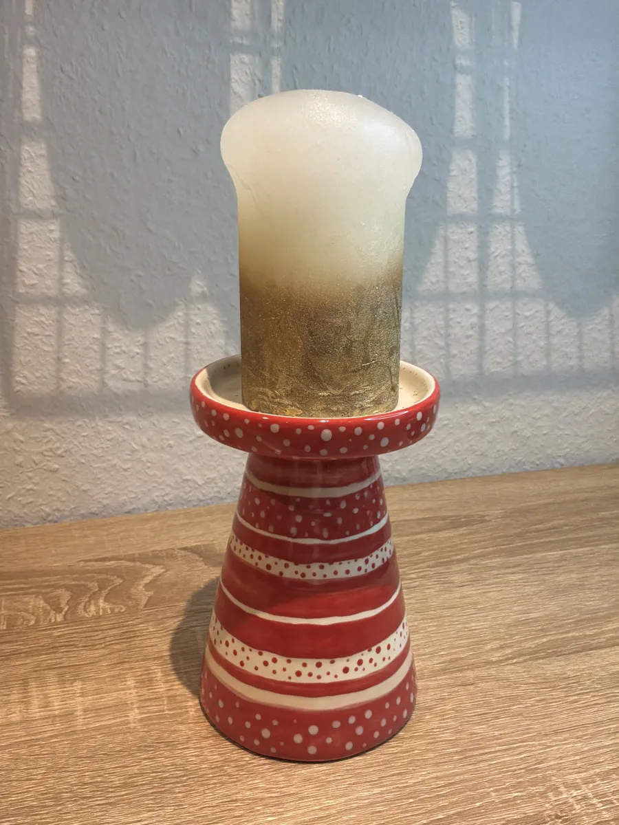 Kerzenständer – handbemaltes Unikat 026