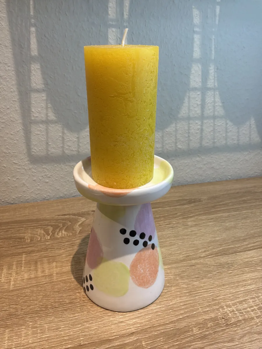 Kerzenständer – handbemaltes Unikat 093