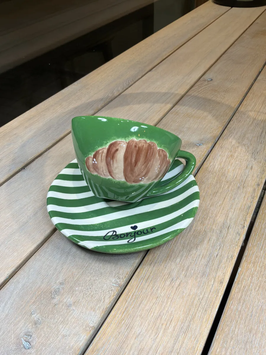Tasse mit Untertasse – handbemaltes Unikat 055 (Kopie)
